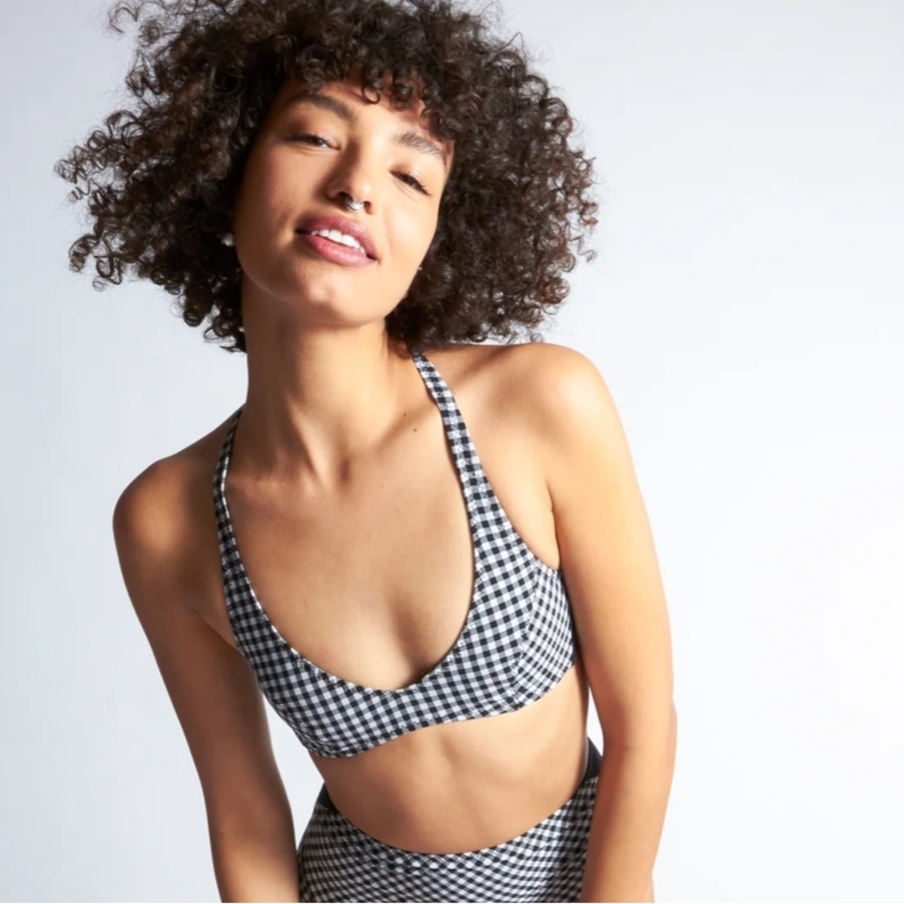 NWT Malia Mills Lara Top Gingham